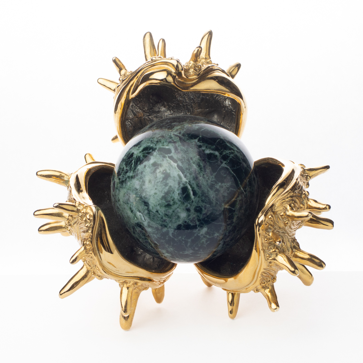 Handmade sculpture «Golden chestnut» - Image 3